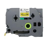 BROVACS 1 Pack Black on Yellow Label Tape Compatible for Brother P-Touch TZ 661 TZe 661 36mm 1 1/2" OPA1166
