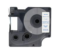BROVACS 1 Pack Blue on White Label Tape Compatible for DYMO D1 53714 24mm 1" OPA2414