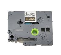BROVACS 1 Pack Gold on Black Label Tape Compatible for Brother P-Touch TZ 314 TZe 314 6mm 1/4" OPA1131D