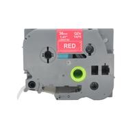 BROVACS 1 Pack White on Red Laminated Label Tape Compatible for Brother P-Touch Label Printer TZ 465 TZe 465 36mm 1 1/2" OPA4465