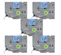 BROVACS 5 Pack Black on Blue Laminated Label Tape Compatible for Brother P-Touch Label Printer TZ 531 TZe 531 12mm 1/2" OPA4531x5