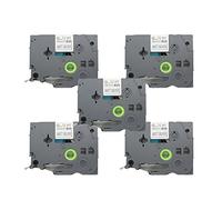 BROVACS 5 Pack Black on Matt Silver Label Tape Compatible for Brother P-Touch TZ M931 TZe M931 12mm 1/2" OPA1193Mx5