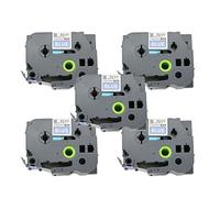 BROVACS 5 Pack White on Blue Label Tape Compatible for Brother P-Touch TZ 565 TZe 565 36mm 1 1/2" OPA1156Ex5