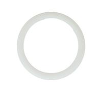 BROVACS Leather Texture Soft Silicone Car Steering Wheel Cover Universal Anti-Slip Design 14-16 inch Protective Case White