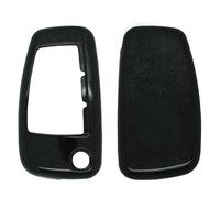 BROVACS Paint Metallic Colour Shell Cover ABS Hard Case Holder Compatible with AUDI Flip Remote Key Fob 3 Button SV0820 Black