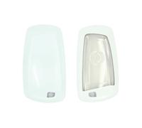 BROVACS PC Key Case Cover Protective Holder Paint Metallic Colour Compatible with BMW 1 3 5 6 7 Series X3 X4 M5 M6 Smart Remote Key Fob 3 4 Button SV9905 White