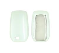 BROVACS PC Key Case Cover Protective Holder Paint Metallic Colour Compatible with TOYOTA Corolla Crown Land Cruiser Smart Remote Key Fob 2 3 4 5 6 Button SV9412 White