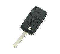 BROVACS Replacement Key Shell CE0523 Type VA2 Blade Compatible with PEUGEOT 1007 807 4 Button Keyless Entry Flip Remote Key Case Fob SS316