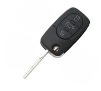 BROVACS Replacement Key Shell Compatible with AUDI 4 Button Keyless Entry Flip Remote Key Case Fob 3 BTN Panic SS801D