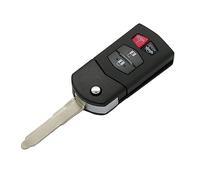 BROVACS Replacement Key Shell Compatible with MAZDA 4 Button Keyless Entry Flip Remote Key Case Fob 3+1 BTN PG536D