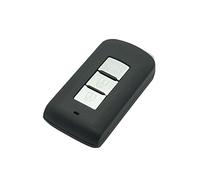 BROVACS Replacement Key Shell + Uncut Blank Emergency Insert Key Compatible with MITSUBISHI 3 Button Smart Keyless Entry Remote Key Case Fob PG520A