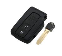 BROVACS Replacement Key Shell + Uncut Blank Emergency Insert Key Compatible with TOYOTA Prius 2 Button Smart Keyless Entry Remote Key Case Fob PG427A