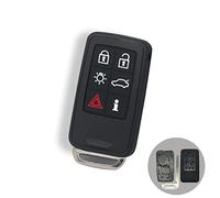 BROVACS Replacement Key Shell + Uncut Blank Emergency Insert Key Compatible with VOLVO 6 Button Smart Keyless Entry Remote Key Case Fob PG789B