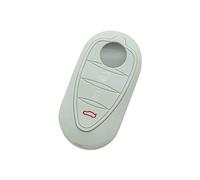 BROVACS Silicone Cover Protector Case Holder Skin Jacket Compatible with ALFA ROMEO Mito Giulietta 159 GTA Brera 4C 3 Button Flip Remote Key Fob CV9267 Grey