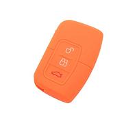 BROVACS Silicone Cover Protector Case Holder Skin Jacket Compatible with FORD 3 Button Smart Remote Key Fob CV9709 Orange