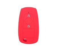 BROVACS Silicone Cover Protector Case Holder Skin Jacket Compatible with FORD EcoSport Mondeo Edge 2 Button Smart Remote Key Fob CV4712 Red