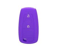 BROVACS Silicone Cover Protector Case Holder Skin Jacket Compatible with FORD EcoSport Mondeo Edge 2 Button Smart Remote Key Fob CV4712 Deep Purple