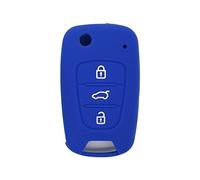 BROVACS Silicone Cover Protector Case Holder Skin Jacket Compatible with HYUNDAI KIA 3 Button Flip Remote Key Fob CV2152 Deep Blue