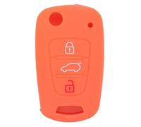 BROVACS Silicone Cover Protector Case Holder Skin Jacket Compatible with HYUNDAI KIA 3 Button Flip Remote Key Fob CV9100 Orange