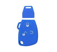BROVACS Silicone Cover Protector Case Holder Skin Jacket Compatible with MERCEDES BENZ 3 Button Smart Remote Key Fob CV4956 Deep Blue