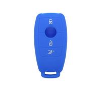 BROVACS Silicone Cover Protector Case Holder Skin Jacket Compatible with MERCEDES BENZ E Class 3 Button Smart Remote Key Fob CV4957 Deep Blue