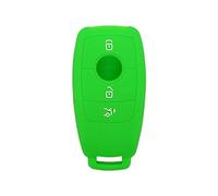 BROVACS Silicone Cover Protector Case Holder Skin Jacket Compatible with MERCEDES BENZ E Class 3 Button Smart Remote Key Fob CV4957 Light Green