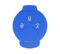 BROVACS Silicone Cover Protector Case Holder Skin Jacket Compatible with MERCEDES BENZ SMART Fortwo 3 Button Remote Key Fob CV4953 Deep Blue