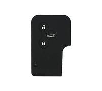 BROVACS Silicone Cover Protector Case Holder Skin Jacket Compatible with RENAULT 3 Button Smart Card Key Remote Fob CV2351 Black