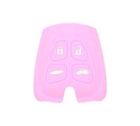 BROVACS Silicone Cover Protector Case Holder Skin Jacket Compatible with SAAB 9-3 9-5 4 Button Remote Key Fob CV2760 Pink