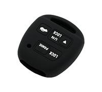 BROVACS Silicone Cover Protector Case Holder Skin Jacket Compatible with TOYOTA LEXUS 3 Button Remote Key Fob CV2423 Black