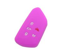 BROVACS Silicone Cover Protector Case Holder Skin Jacket Compatible with VOLKSWAGEN Golf 8 MK8 ID.4 Atlas SEAT SKODA 5 Button Smart Remote Key Fob CV2806 Purple