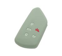 BROVACS Silicone Cover Protector Case Holder Skin Jacket Compatible with VOLKSWAGEN Golf 8 MK8 ID.4 Atlas SEAT SKODA 5 Button Smart Remote Key Fob CV2806 Grey
