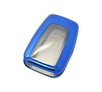BROVACS Soft TPU Case Shell Cover Protector Holder Compatible with TOYOTA Camry Corolla Avalon C-HR Prius RAV4 Smart Remote Key Fob 2 3 4 Button SV9410 Blue