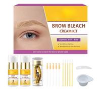 Brow Bleaching Kit,Brow Lightening Kit,Eyebrow Bleaching Cream for Home,Gentle Eyebrow Lightening Dye,Easy To Use