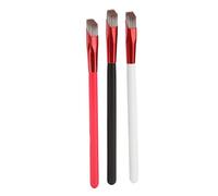Brow Brushes Set Eyebrow Makeup Brush Angled Thin Soft Professional Brow Concealer Contour Brush for Eyebrow Makeup Beginners Experts 3PCS Black Red White Nylon Brush