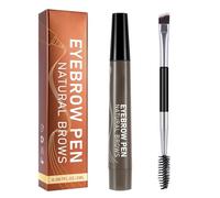Brow Colour Enhancer 2ml4 Way Precision Eyebrow Pencil Tool Instant Brow Enhancer Long Lasting No Fade Formula Natural Looking Wild Brows & Sweat Makeup (Dark Gray, 13x3.2x1.9cm)