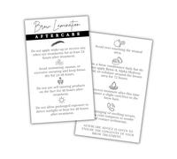 Brow Lamination Aftercare Instruction Cards | 50 pk 3.5x2” Eyebrow Lamination & TInt After Care Card Simple Modern Henna Business Client Tips Tricks