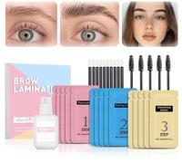 Brow Lamination Kit For Natural Trendy Shaping Brow DIY Eyebrow Lamination Kit Professional Brow Lift Kit Fuller Thicker Brows for 6 Weeks,Vegan Cruelty-free Long Lasting Results,Includes Instruction
