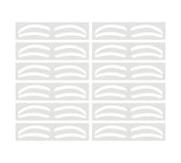 Brow Mapping Guide Paper, Airbrush Eyebrow Sticker, Airbrush Brow Mapping Template, 10 Pairs Eyebrow Dye Shaper, Eyebrow Protection, Film Strips for Tint Make-Up