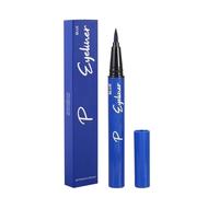 Brow Mapping Pen Pocket Eyeliner Black Brown Blue Eyeliner Straight Liquid Quick Drying Easy To Color Long Lasting Makeup 0.6ml Forever Clean 9 (Blue, One Size)