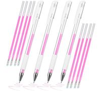 Brow Mapping Pen Set with 4 Pens and 8 Refills, Plastic | Precise Line Work, Easy Cleaning, Shaping Brows, Cute Pink Style for Professionals and Makeup Artists