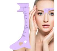Brow Mapping Ruler - Silicone Eye Liner Guide Eye Brow Stencils - Quick Eye Makeup Tool, Multifunctional Brow Measuring Eye Makeup Aid for Defined Brow, Lip Lines