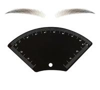 Brow Mapping Ruler - Stainless Steel Eyebrow Shaper, Precise Brow Measuring Tool for Make-Up, Portable Beauty Tool for Home, Travel, Spa, Wedding, Holiday, Outdoor and Professional