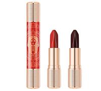Brow Mates Style Six Colors Velvet Lipstick With Moisturizing And Color Rich Dual Ended Triple Tubes Makeup for Teens