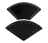 Brow Ruler, Quick And Great Outlines, 2 Pcs, Easy Eyebrow Mapping Brow Ruler, Mapping Tool Kit Stencil, Adjusts To Bone Structure, For Professional Use Home Travel Commuting Makeup