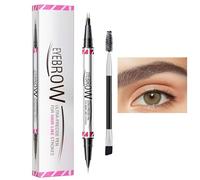 Brow Sculpting Pencil | 2 In 1 Makeup Brow Pen Eye Liner Pencil - Natural Looking Brow Pencil for Traveling, Shopping, Business Trip