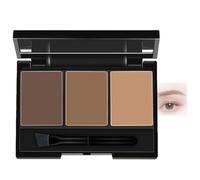 Brow Shaping Kit With a mirror and a small brush | Eyebrow Powder Palette Set for Defining | Filling & Sculpting Brows in Dark/Light Brown Shades