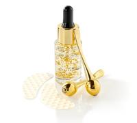Brow Spa Ritual Kit with Baobab Seed Oil, Vitamin E, Argan Oil, Rosemary and 24ct Gold, Brow Growth and Under Eye Treatment, for Dry Skin