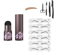 Brow Stamp, 1-Step Brow Stamp And Shaping Kit, Brow Stamp Waterproof, Brow Stamp And Shaping Kit for Women (Light brown C)