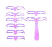 Brow Stencil - 8-Style Eyebrow Guide, Reusable Shaping Aid | ABS Material Washable Design Portable Makeup Tool for Daily Use Party Date Night Professional Eyebrow Drawing Precision